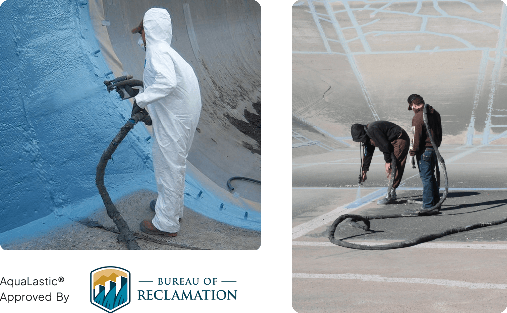 canal restoration crew in agricultural water system